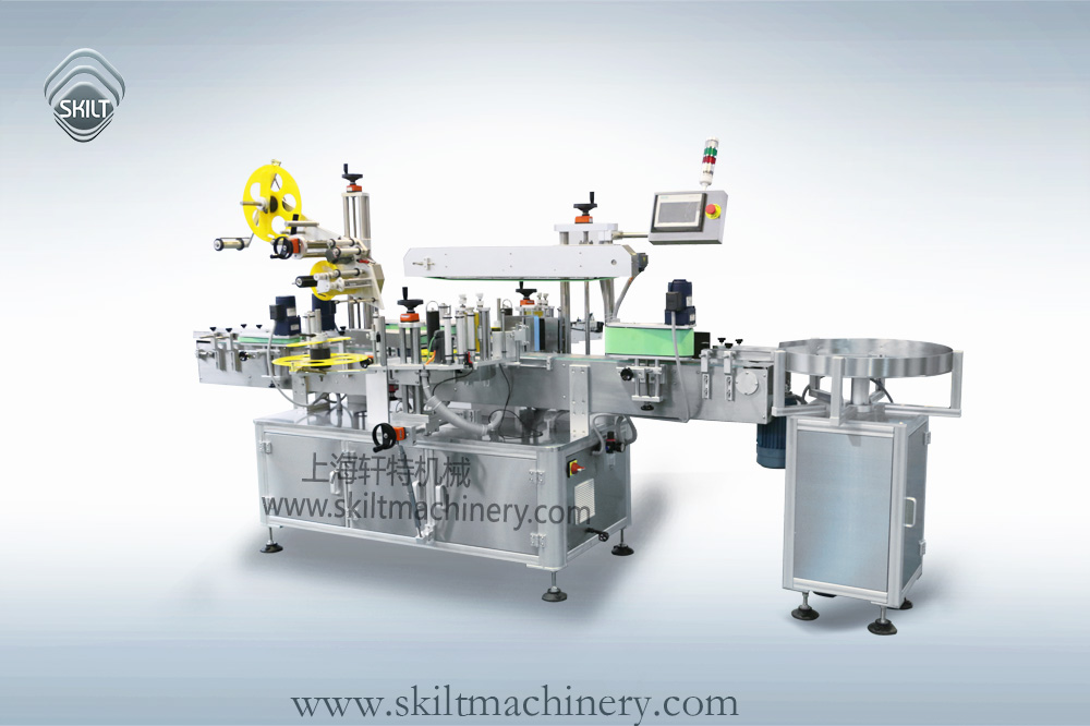 托盤平側面貼標機