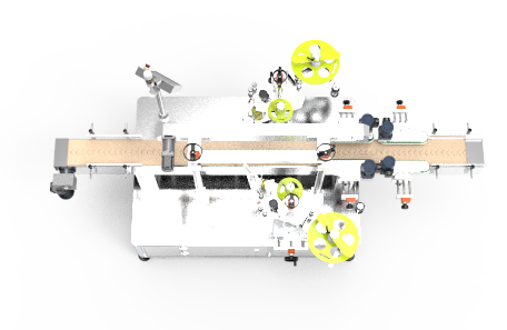 蜂蜜瓶雙面不干膠貼標機